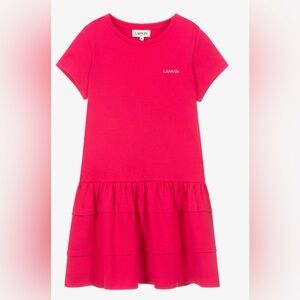 Lanvin Pink Logo Dress